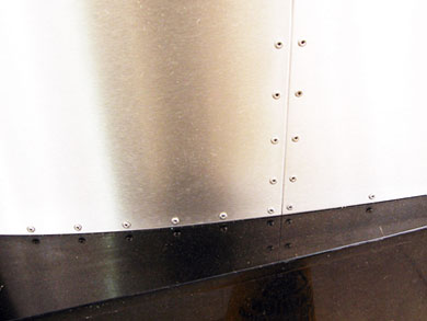 Detail of a 4 metre sign at The Cavendish