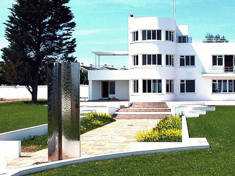 Solstice I - 2.5m - the original piece designed for this location - south facing terrace overlooking the sea - private residence, Jersey