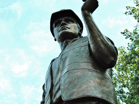 Construction Worker Memorial - 9ft Bronze - Tower Hill, adjacent to The Tower of London and Tower Bridge